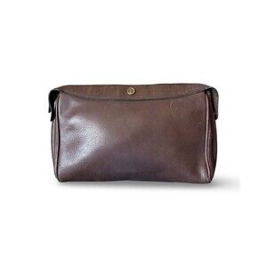 Goldpfeil Brown Leather Clutch Bag Germany